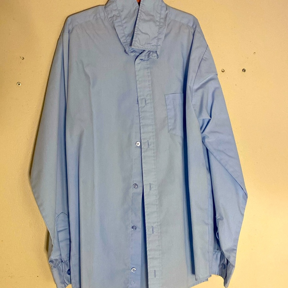 blue button up kids shirt